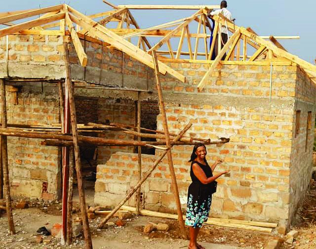 The Gayaza children's home under construction — then