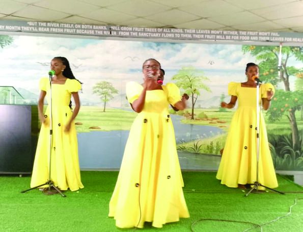 Gateway worship team in yellow dresses